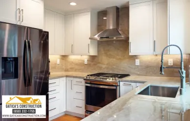Kitchen remodeling project in Palo Alto CA by Gatica's Construction