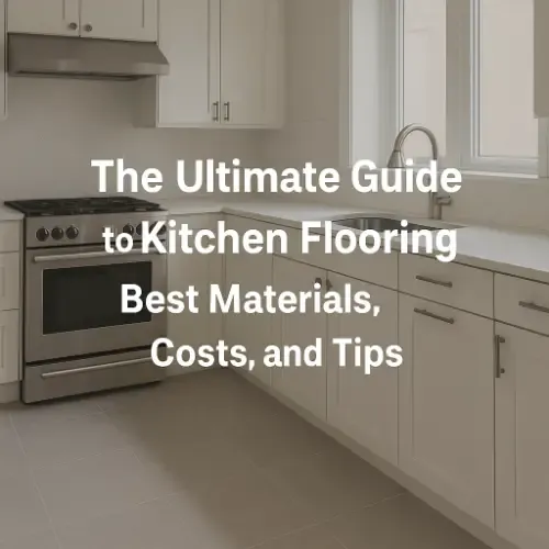 Modern kitchen with durable tile flooring